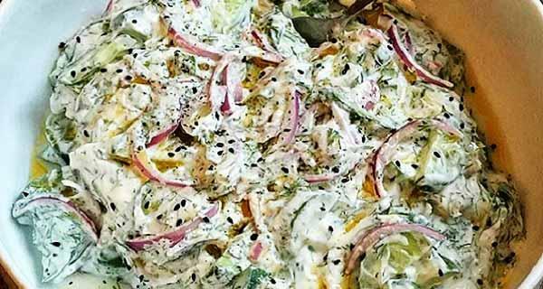 طرز تهیه سالاد خیار