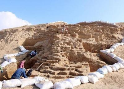 بقایای یک دژ تاریخی در محوطه باستانی ریوی کشف شد
